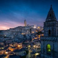 Una vista sui sassi di Matera