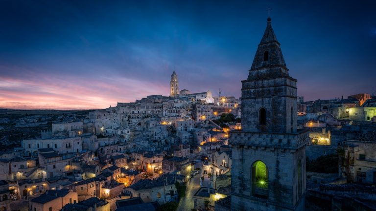 Una vista sui sassi di Matera