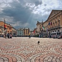 Piazza centrale di Aosta